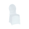 Stuhlhusse Stretch weiss zum Mieten