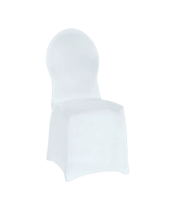 Stuhlhusse Stretch weiss zum Mieten