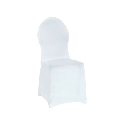 Stuhlhusse Stretch weiss zum Mieten