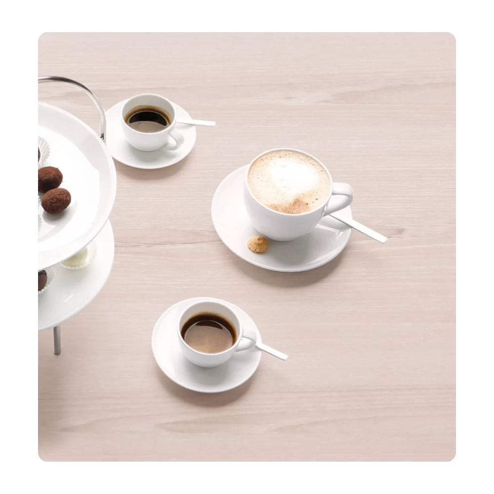 Espressotasse mit Unterteller à table - Geschirr zum Mieten (Bild 1)