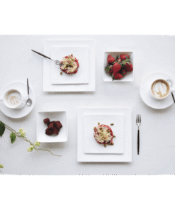 Teller 17 x 17 à table - Eckiges Geschirr zum Mieten (Bild 1)