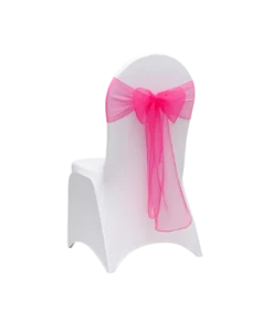 Organza Schleifenband fuchsia zum Mieten