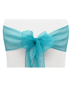 Organza Schleifenband türkis zum Mieten