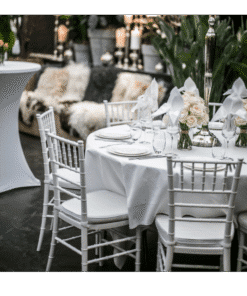 Runder Banketttisch 152cm - Mobiliar zum Mieten (Bild 1)