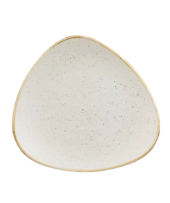 Dreieckiger Teller creme 20 zum Mieten