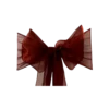 Organza Schleifenband burgund zum Mieten