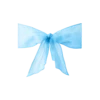 Organza Schleifenband hellblau zum Mieten