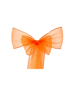 Organza Schleifenband Orange zum Mieten