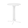 Stehtisch easy white mit Stretchhusse schwarz - Hussen mieten zum Mieten (Bild 1)