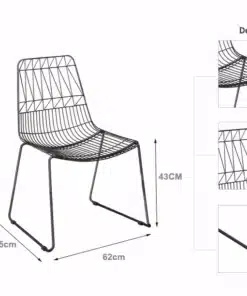 Stuhl Lucy Kupfer - Mobiliar zum Mieten (Bild 2)