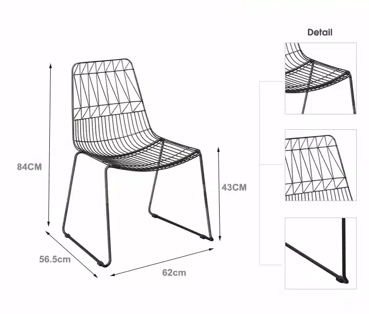 Stuhl Lucy Kupfer - Mobiliar zum Mieten (Bild 2)