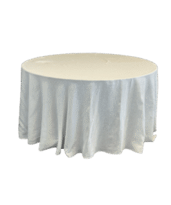 Leinentischtuch rund Ø 330cm Offwhite zum Mieten
