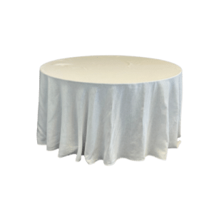 Leinentischtuch rund Ø 330cm Offwhite
