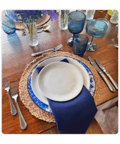 Serviette Midnightblue - Leinen/Baumwolle zum Mieten (Bild 1)