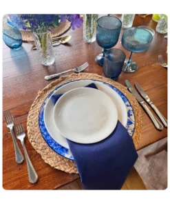 Serviette Midnightblue - Leinen/Baumwolle zum Mieten (Bild 1)