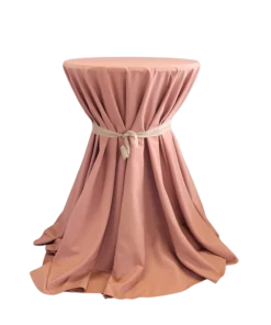 Tischtuch rund Ø 330cm Antique Rose - Runde Tischtücher zum Mieten (Bild 1)