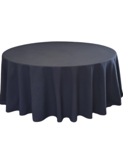 Tischtuch rund Ø 330cm Black zum Mieten