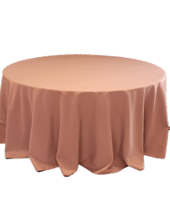 Tischtuch rund Ø 330cm Antique Rose zum Mieten