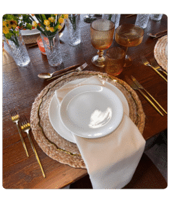 Serviette Champagner - Gesponnenes Polyester zum Mieten (Bild 1)