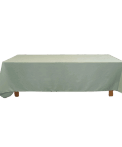 Tischtuch 225 cm x 330 cm Sage - Eckige Tischtücher zum Mieten (Bild 1)