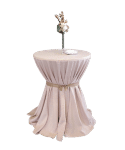 Tischtuch rund Ø 330cm Rose - Runde Tischtücher zum Mieten (Bild 1)