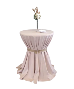 Tischtuch rund Ø 330cm Rose - Runde Tischtücher zum Mieten (Bild 1)