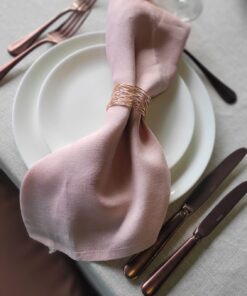 Serviettenring Roségold - Dekoration zum Mieten (Bild 1)
