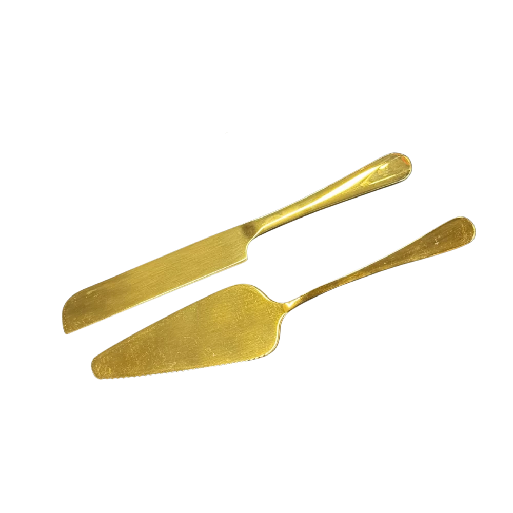 Tortenheber Gold zum Mieten