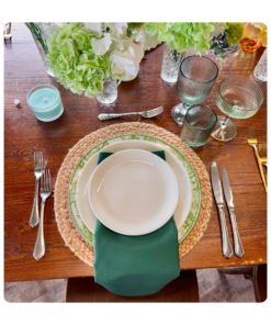 Serviette Hunter Green - Gesponnenes Polyester zum Mieten (Bild 1)