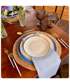 Serviette Light Blue - Leinen/Baumwolle zum Mieten (Bild 1)