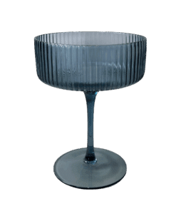 Champagnerschale Stripe Blau zum Mieten
