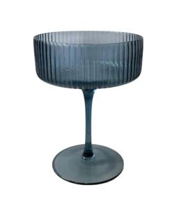 Champagnerschale Stripe Blau zum Mieten