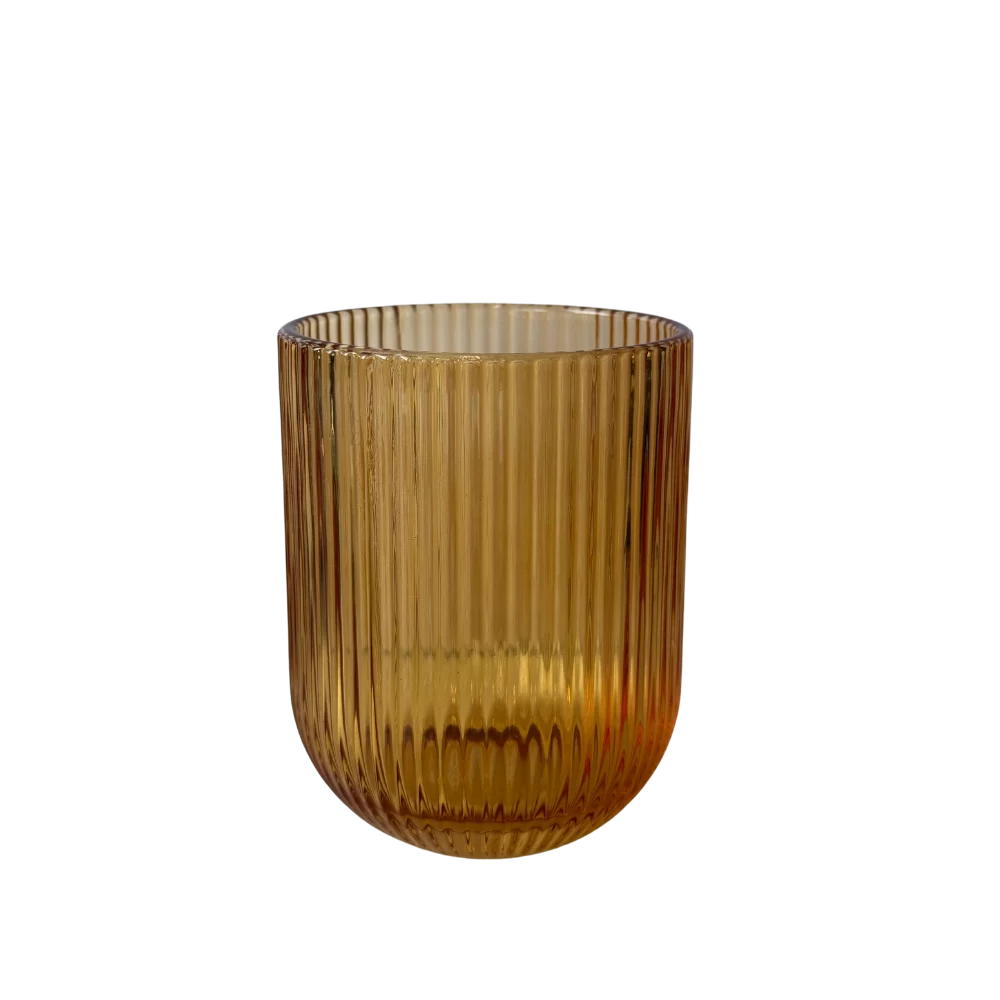 Wasserglas Stripe Gelb zum Mieten