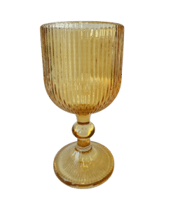 Weinglas Stripe Gelb zum Mieten