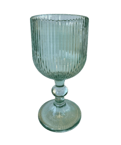 (Neuware) Weinglas Stripe Grün zum Mieten