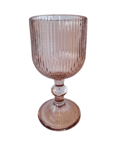 (Neuware) Weinglas Stripe Rosa zum Mieten