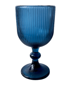Weinglas Stripe Blau zum Mieten