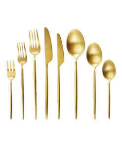 Dessertgabel Gold - Besteck zum Mieten (Bild 1)