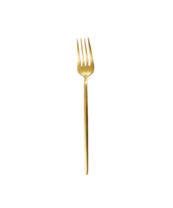 Dessertgabel Gold zum Mieten