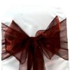 Organza Schleifenband burgund zum Mieten