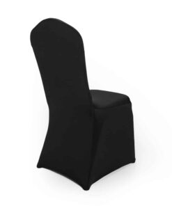 Stuhlhusse Stretch schwarz zum Mieten