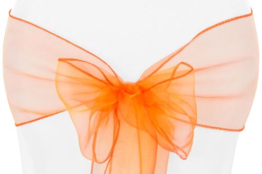 Organza Schleifenband Orange zum Mieten