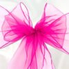 Organza Schleifenband pink zum Mieten