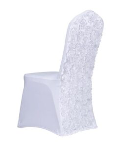 Stuhlhusse Stretch Rose zum Mieten